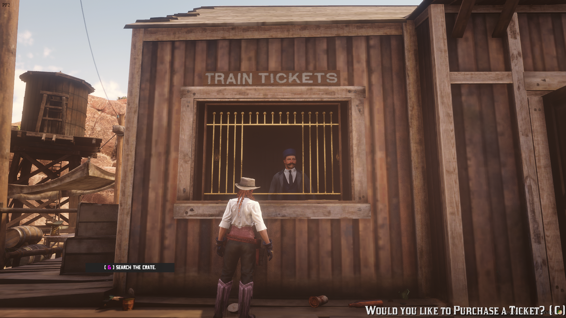 Train Travel - Ticket Window - Out West